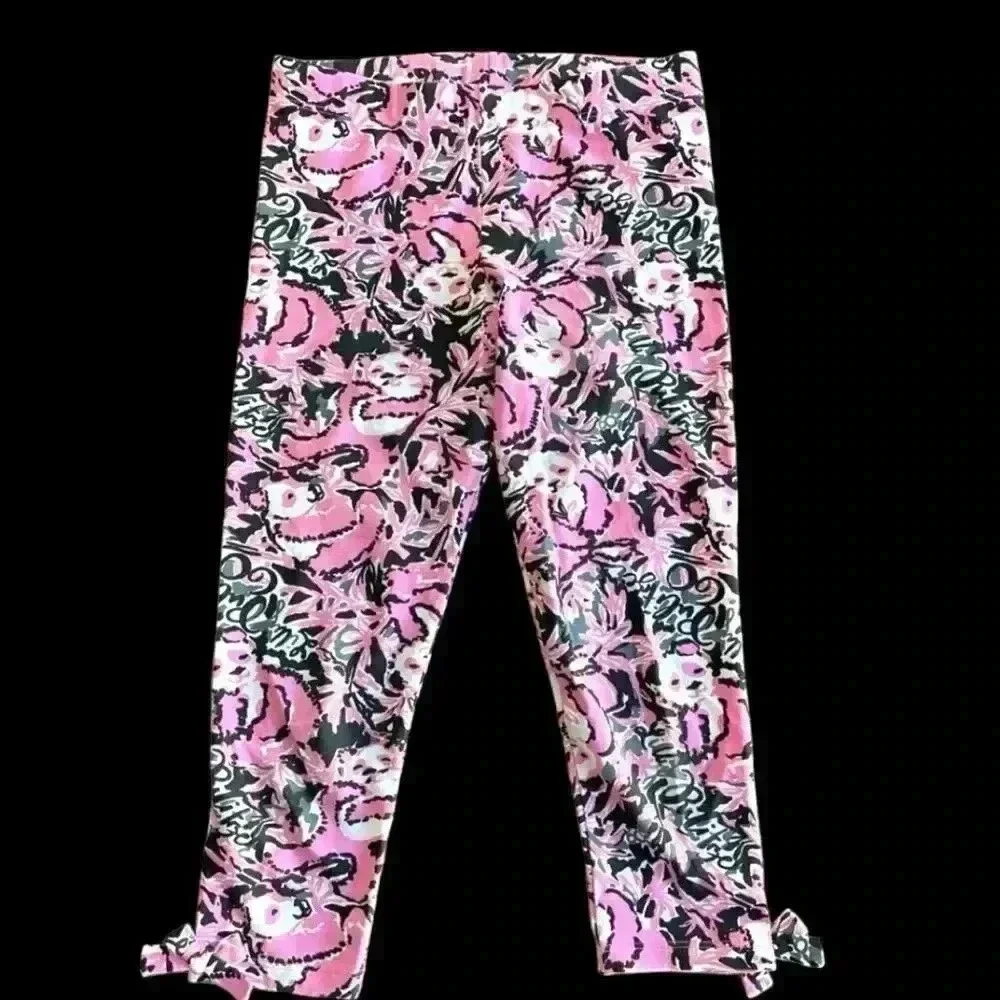 NWT Lilly Pulitzer Hangin with my Boo Luxletic Leggings Size Large Girls - Picture 6 of 13
